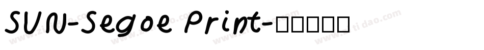 SVN-Segoe Print字体转换
